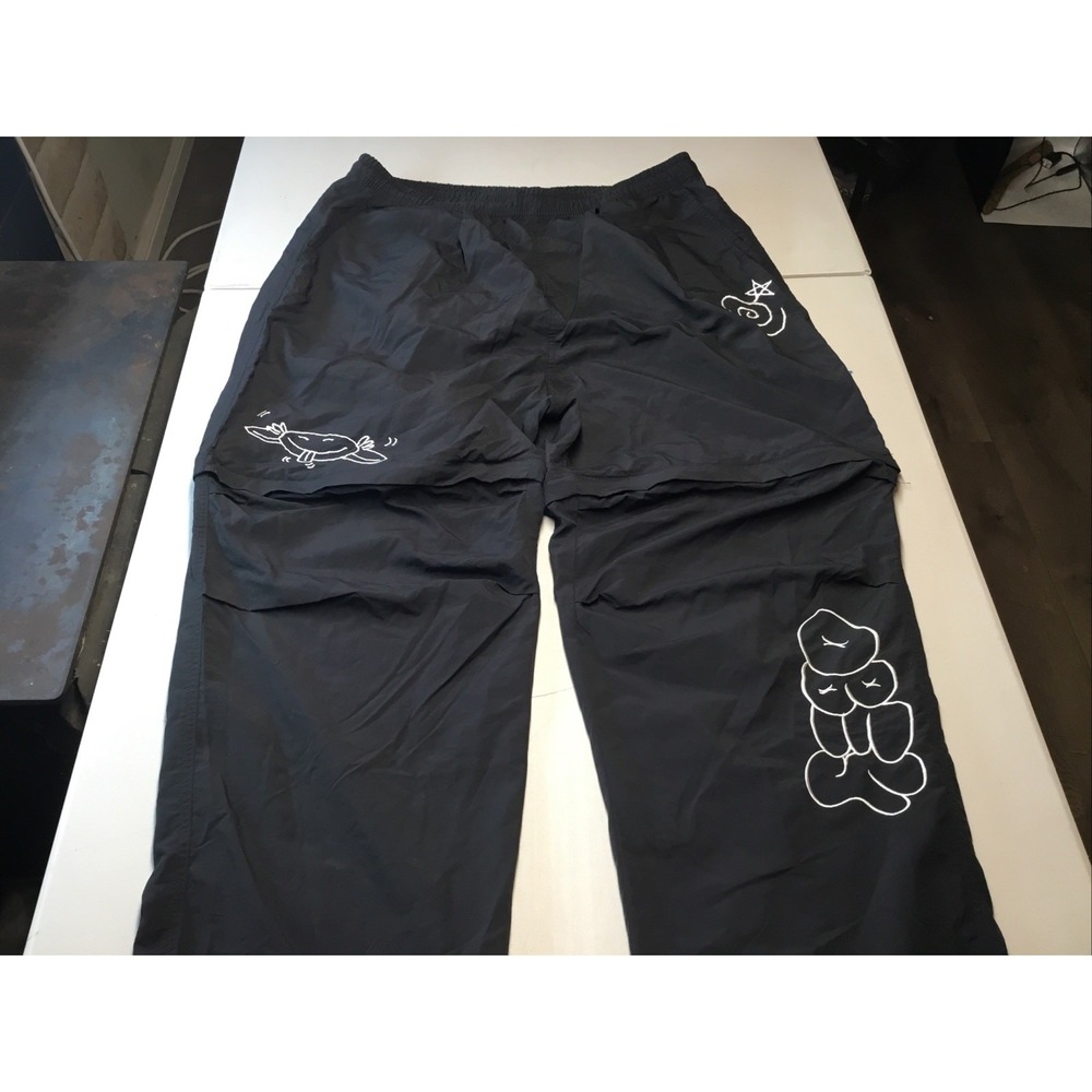 Obey Mash Up Zip-off Pants Into Shorts Size XL Drawstring Waist